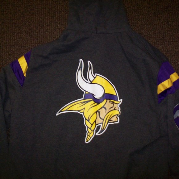 MINNESOTA VIKINGS Reversible Hooded Jacket XL - Picture 11 of 11